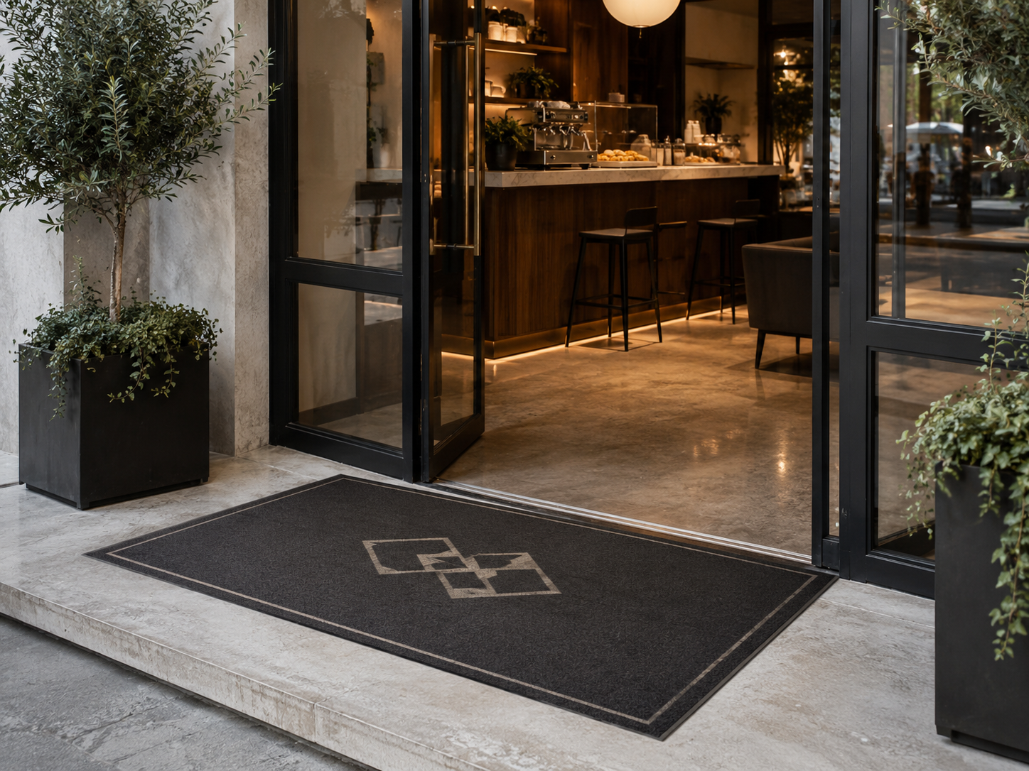 Custom logo entrance mat for business